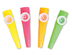 4 inch Assorted Neon Kazoos