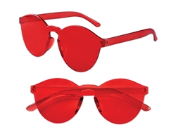 S71406 - Red Solid Rimless Glasses