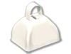 3 inch White Cowbell
