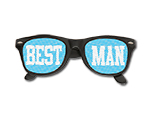 WP1237 - Best Man Printed Lens Glasses