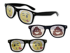 WP1324 - Emoji Printed Lens Glasses Assortment
