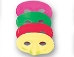 Assorted Neon Half Masks