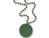 33 inch Green Medallion with Beads