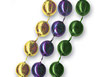 33 inch Purple/Green/Gold Mardi Gras Beads